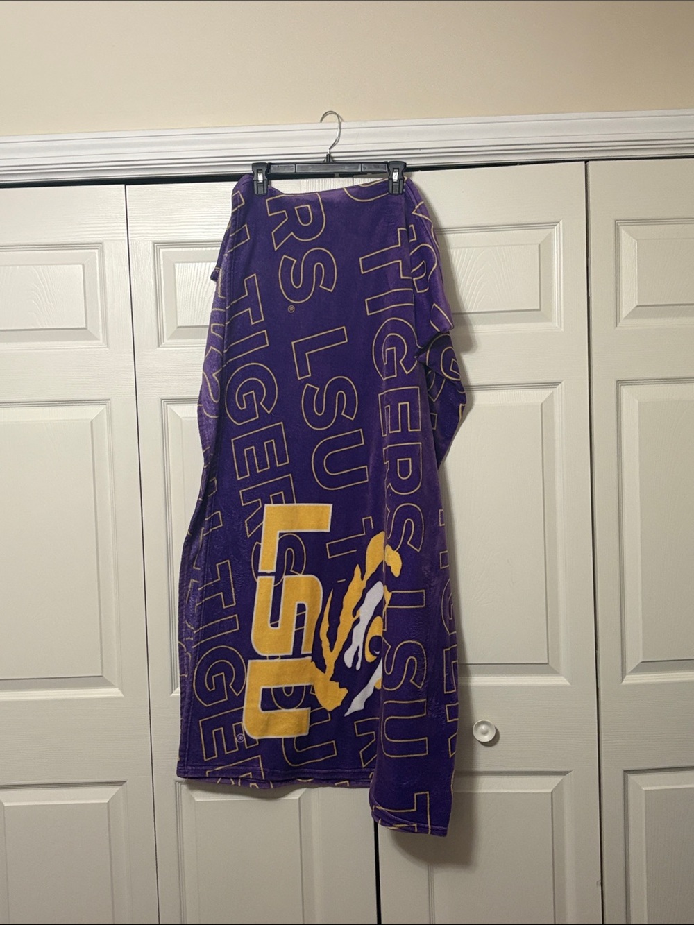 LSU Tigers Purple & Gold Team Blanket Throw